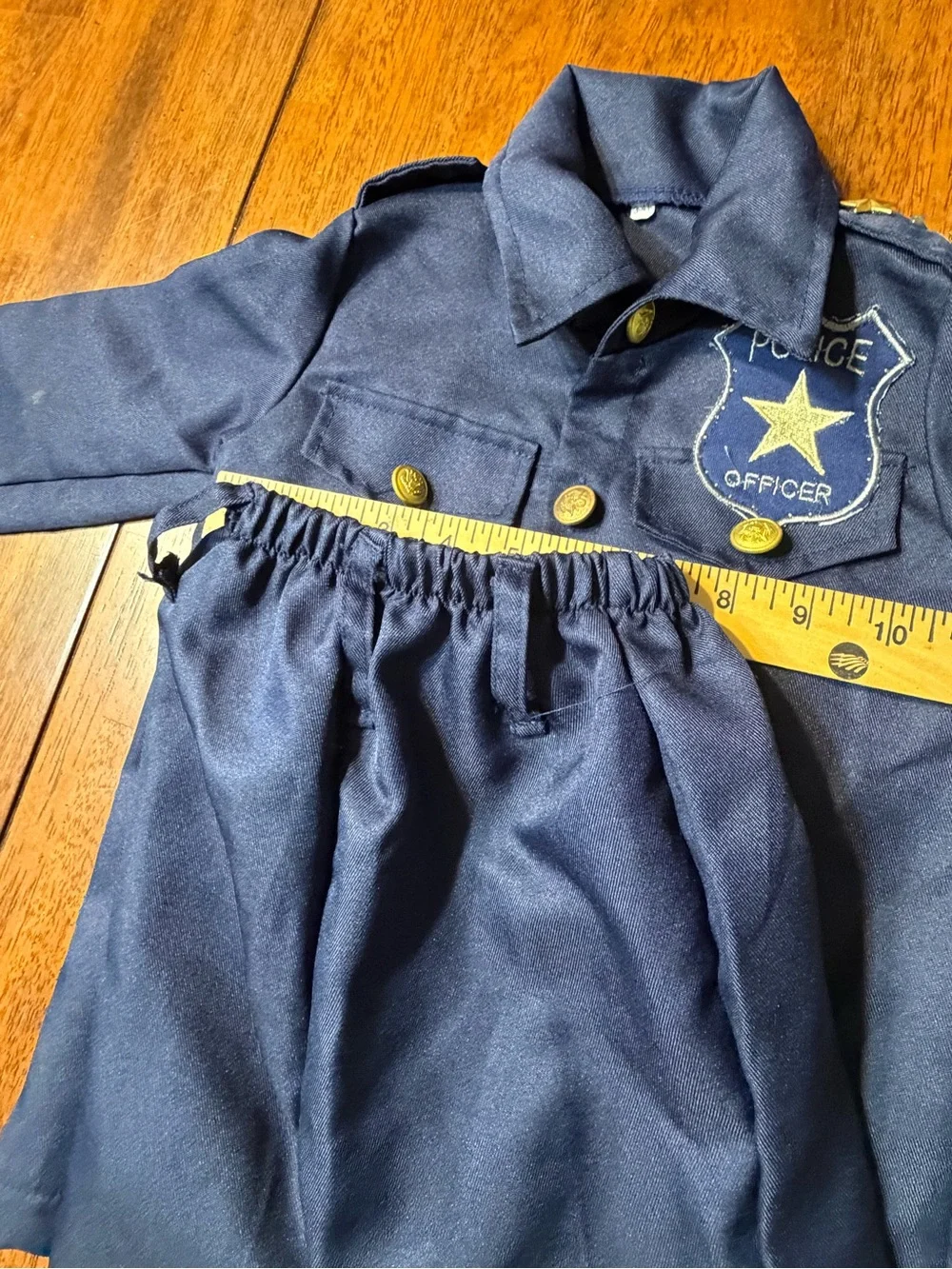 Kids Navy Blue Police Officer & Fire chief Costumes. Size 3-4.  Halloween.
